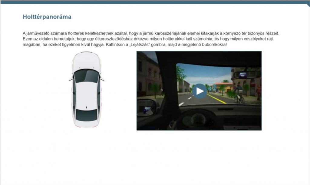 Online KRESZ-tanfolyam videó